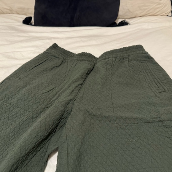 NWT - Madewell Pull On High Rise Tapered Pants in Diamond Jaquard Green - Size L - Picture 6 of 8